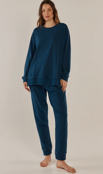 Easy Crew Sweat - Indigo Wash