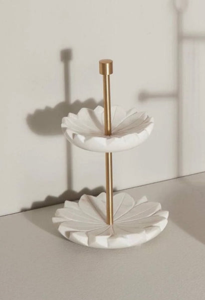 Alyn Marble 2 Tier Stand