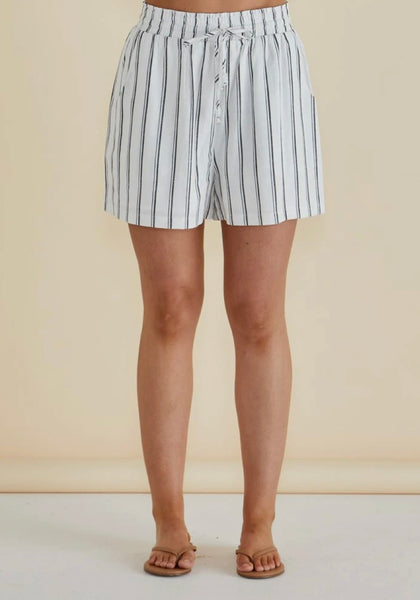 Sierra Short - Black White Stripe
