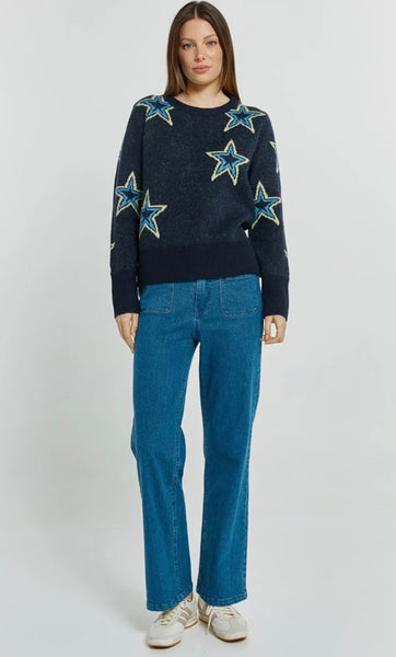 Serena Sweater - Star Jacquard