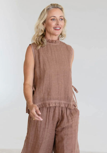 Nadia Linen Top