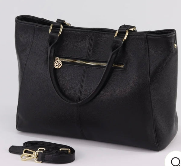 Corinne leather tote
