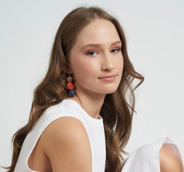 Eyelet Triple Drop Earring