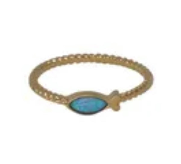 Selina Opal Ring Yellow Gold