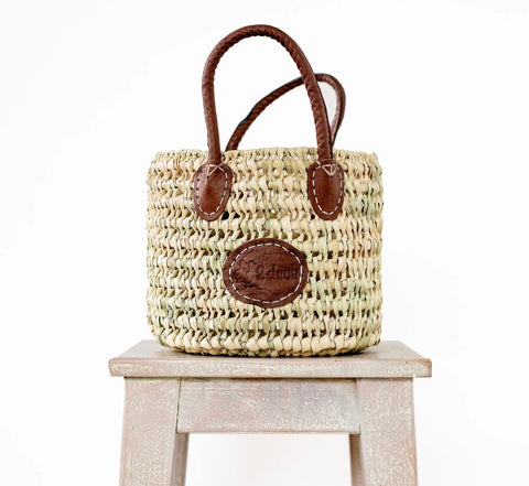 Baby Open Weave round basket