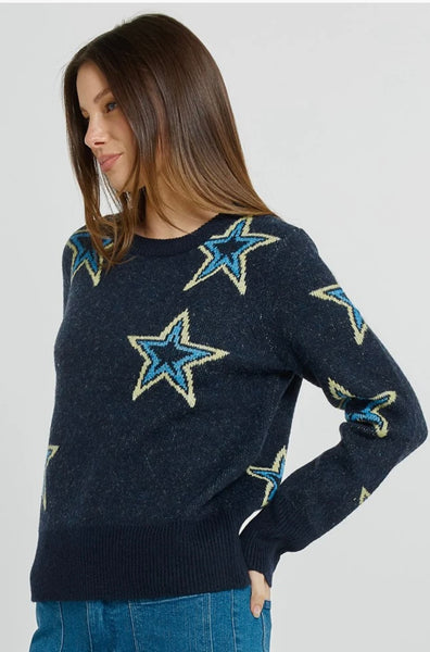Serena Sweater - Star Jacquard