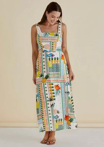 Tegan Midi Dress - Paradise Print