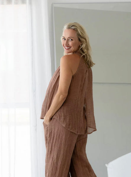 Ava Linen Top