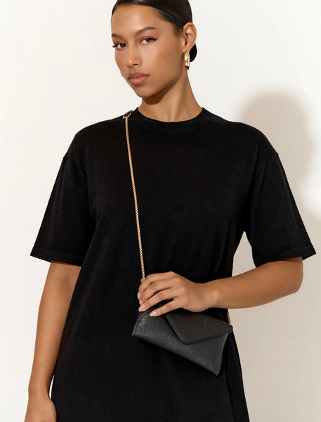 Carmen Envelope Crossbody Bag-Black