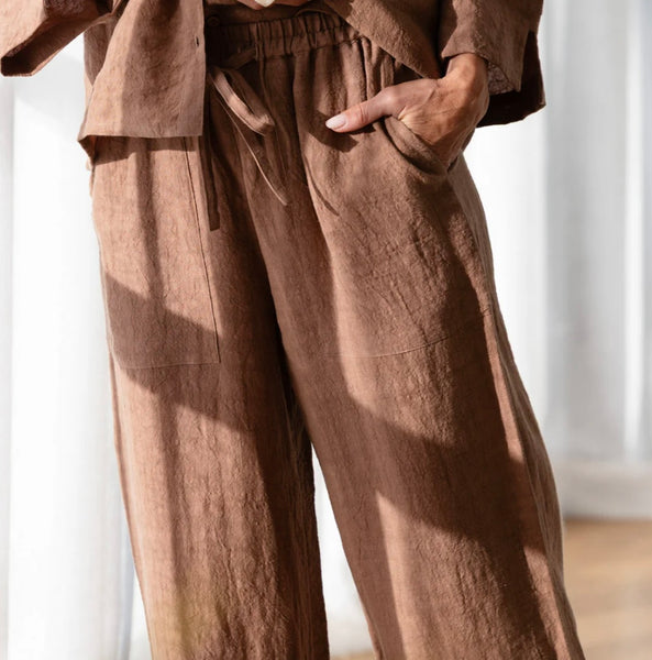 Wide Leg Linen Pants