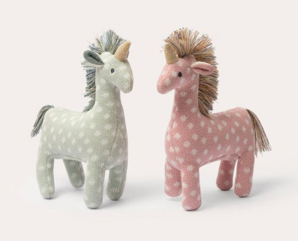 Unicorn Knit Rattle Toy