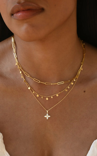 Desert Flower Charm Necklace