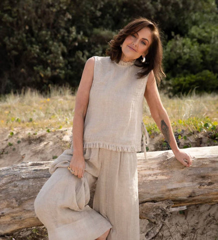 Nadia Linen Top