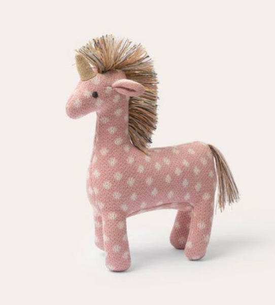 Unicorn Knit Rattle Toy
