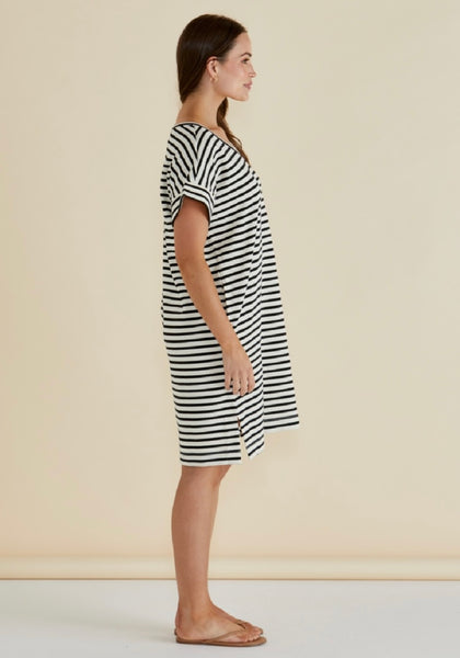 Elise V Neck Rib Dress