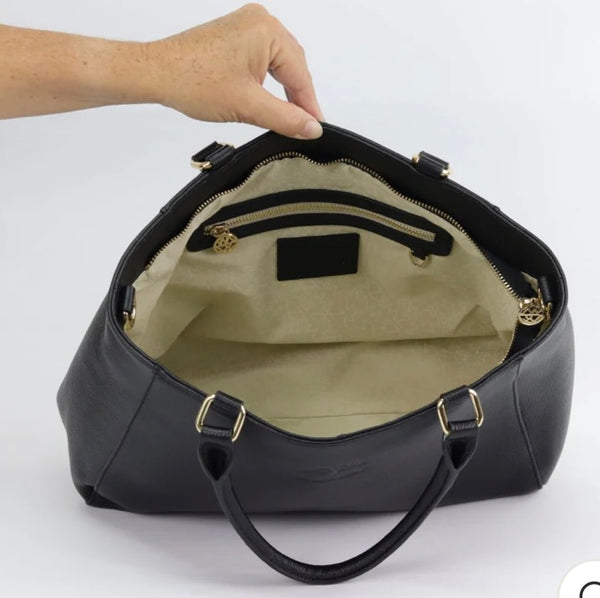 Corinne leather tote