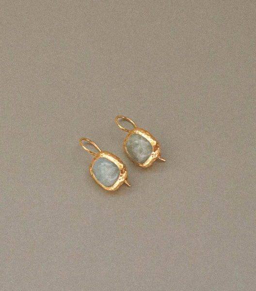 Muse Earrings-Aquamarine