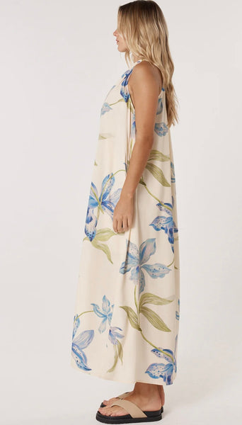 Anthea Maxi Dress - White Floral