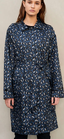 TRENCH' WOMENS RAINCOAT - GEO BLUE