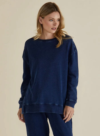 Easy Crew Sweat - Indigo Wash