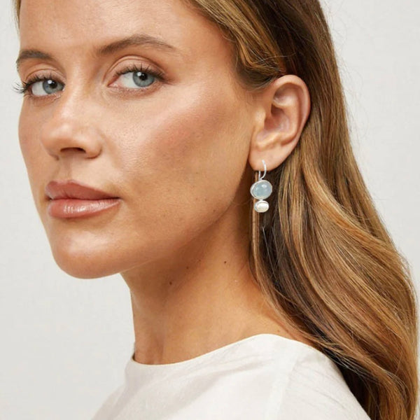 Cubism Earring-Blue