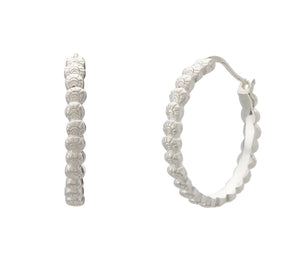 Soul Protector Medium Shell Hoop Earrings