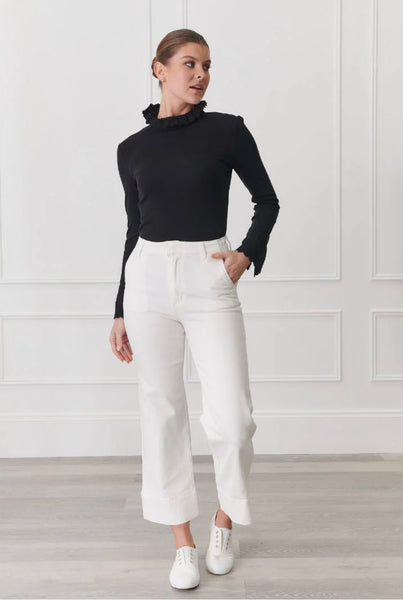 Wanda Denim Pant White