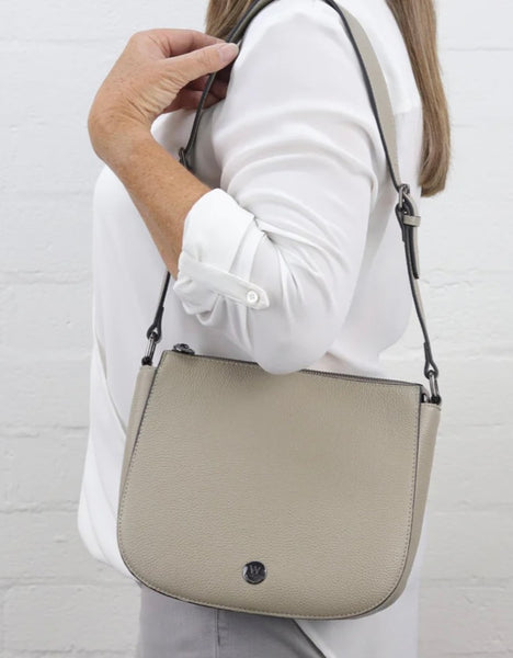 Ingrid pebbled leather shoulder bag