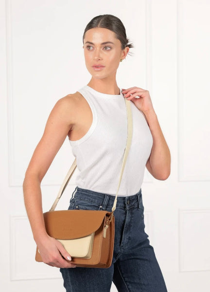 Bella Bag White Tan