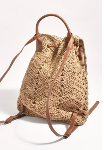 Charlie Paper Weave Backpack