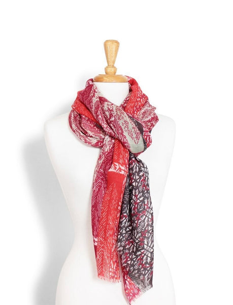 Maxi Abstract Merino Scarf