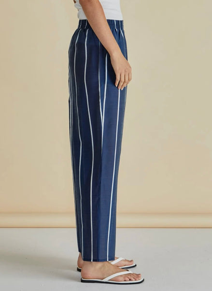 Hayman Pant - Navy/White Stripe