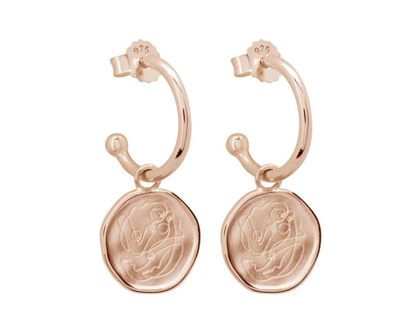 Motherhood Earrings Rose Gold