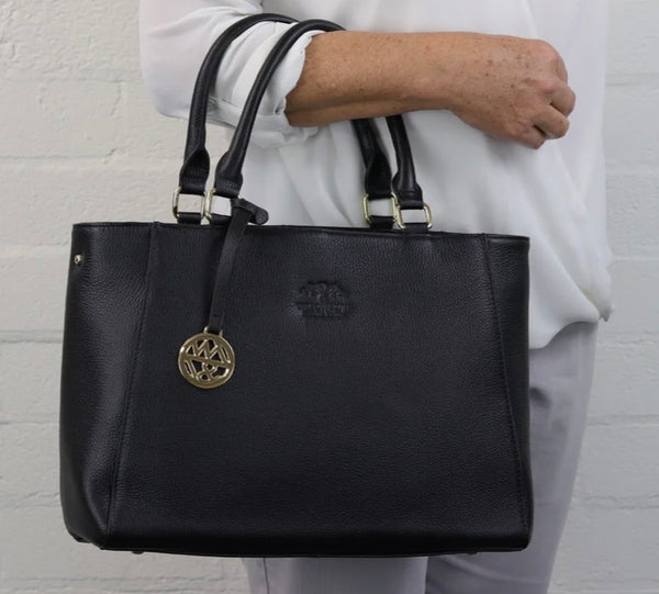 Corinne leather tote
