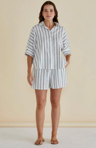 Sierra Short - Black White Stripe