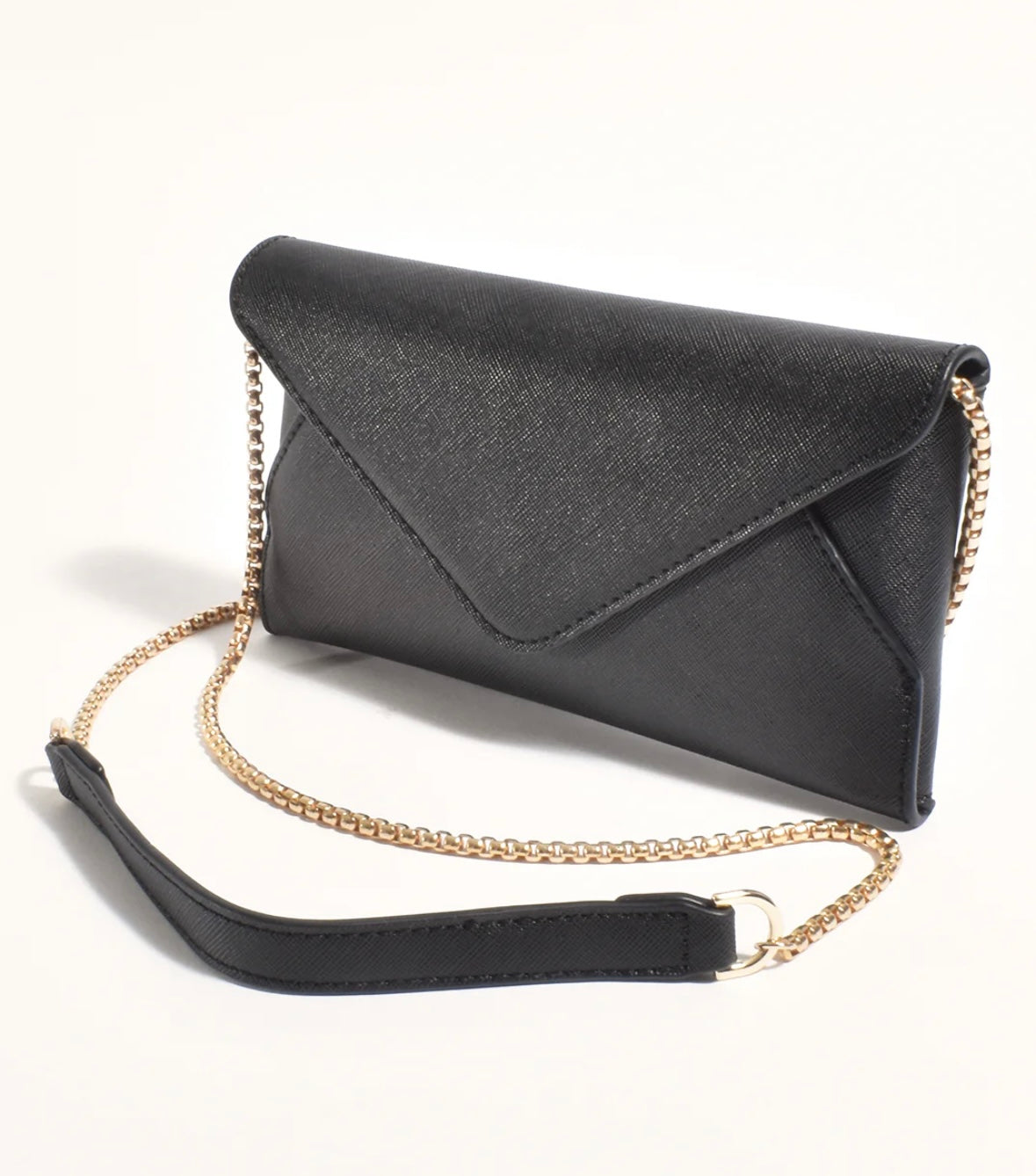 Carmen Envelope Crossbody Bag-Black
