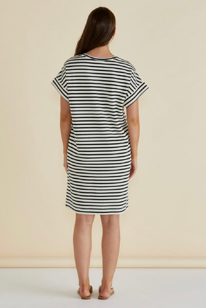 Elise V Neck Rib Dress