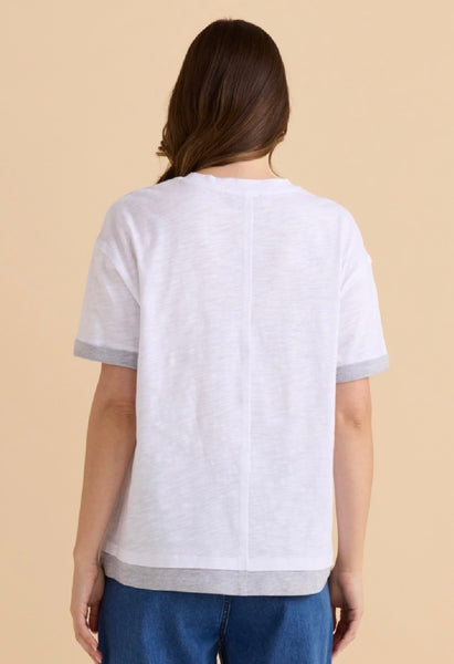 Boyfriend Tee-White