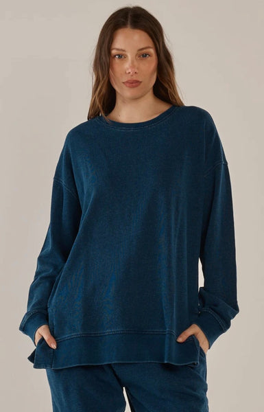 Easy Crew Sweat - Indigo Wash