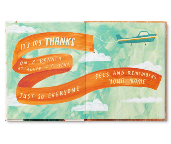 This isn’t a book- it’s a thanks in disguise