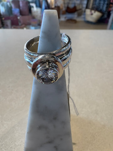 Silver ring set