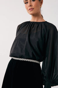 Plaited Diamante Event Belt