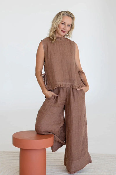 Nadia Linen Top
