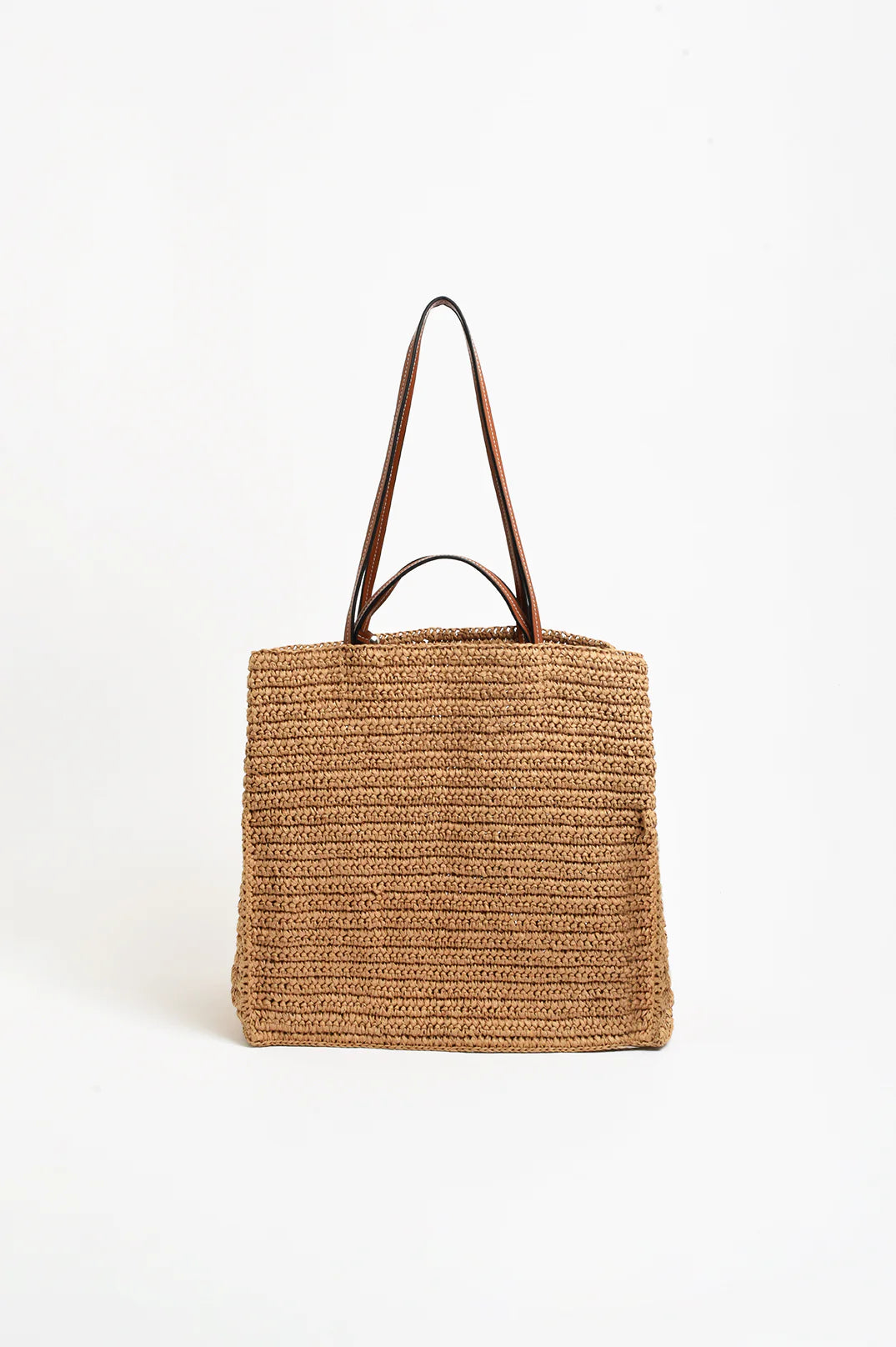 Semi Structured Woven Tote