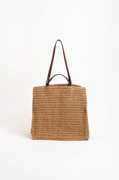 Semi Structured Woven Tote