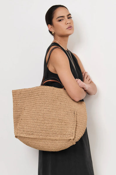 Semi Structured Woven Tote