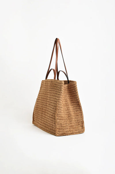 Semi Structured Woven Tote