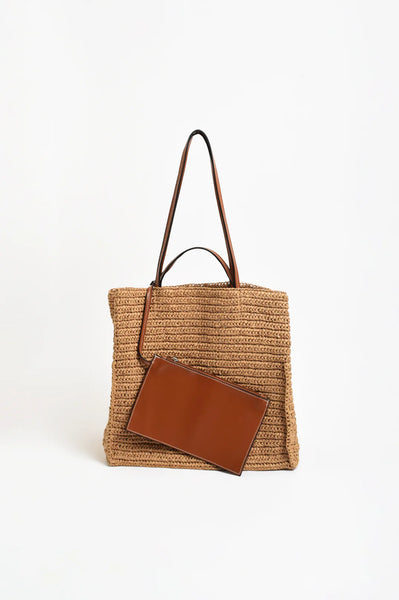 Semi Structured Woven Tote