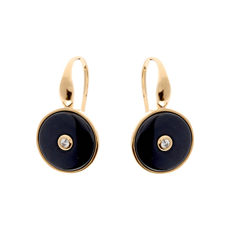 Olivia-Gold and Black Earrings
