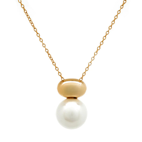 Tasmin-Gold and Pearl necklace